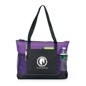 Select Zippered Tote Purple