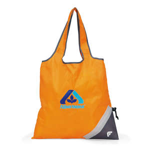 Latitudes Foldaway Shopper Orange, Tangerine