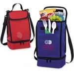 Promotional Coolers & Insulated Bags - Dual Compartment Insulated Lunch Bag II