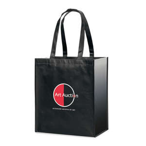 Impressions Laminated Shopper Black