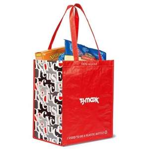 Laminated 100% Recycled Shopper Red/Pattern