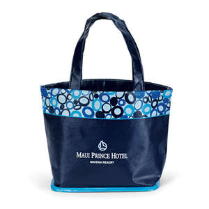 Annabelle Laminated Tote Blue, Navy