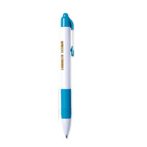 Zebra Z Grip Retractable Ballpoint Pen - White Barrel Teal