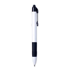 Zebra Z Grip Retractable Ballpoint Pen - White Barrel Black