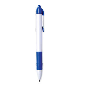 Zebra Z Grip Retractable Ballpoint Pen - White Barrel Blue
