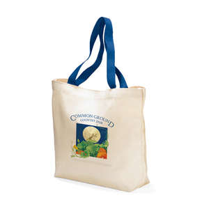 Colored Handle Tote Blue, Royal
