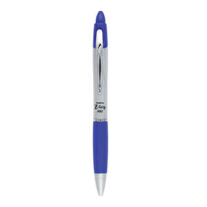 Zebra Z Grip Max Retractable Ballpoint Pen Blue