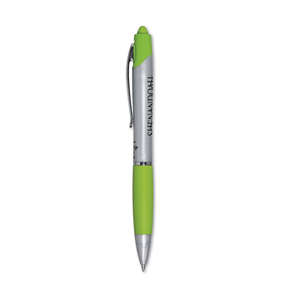 Custom Promotional Zebra Z Grip Max Retractable Ballpoint Pen - Silver Barrel