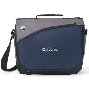 Freestyle Computer Messenger Bag Blue, Navy/Gray