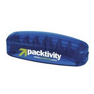 Custom Promotional Expandable Desktop CD Holder - Blue