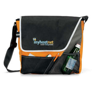 Accent Messenger Bag Orange, Tangerine