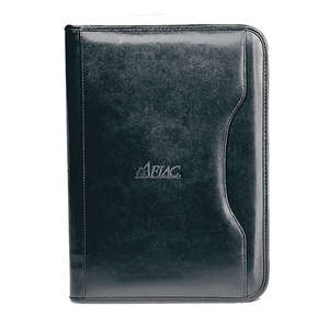 Deluxe Executive Vintage Leather Padfolio Black
