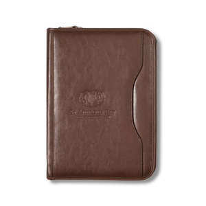Custom Promotional Deluxe Executive Vintage Leather Padfolio