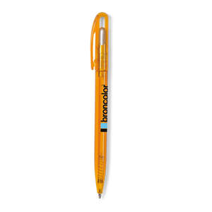 Glide Deep Translucent Twist Pen Orange