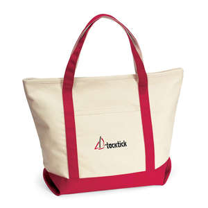 Harbor Cruise Boat Tote Red