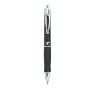 Zebra GR8 Gel Retractable Pen - Silver Barrel Black