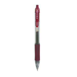 Zebra Sarasa Gel Retractable Pen Mahogany