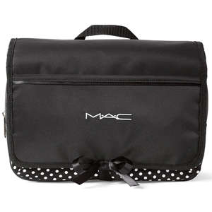 Polka Dot Cosmetic Case Black
