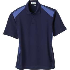 Men's Recycled Polyester Performance Honeycomb Color Block Polo