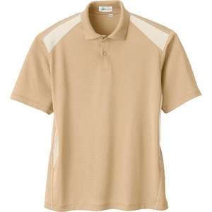 Men's Recycled Polyester Performance Honeycomb Color Block Polo