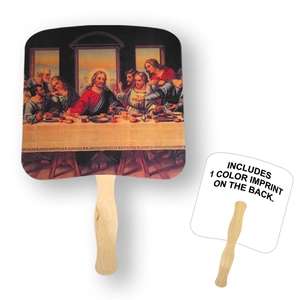 Custom Promotional Last Supper Religious Hand Fan
