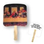 Custom Paper Hand Fans - Last Supper Religious Hand Fan