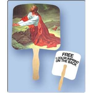 Jesus Praying Religious Hand Fan