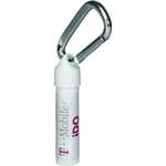 Personalized Travel & Personal Care Items - Natural Lip Balm in a White Tube with Carabiner