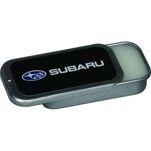 Custom Promotional Natural SPF 15 Lip Balm in Rectangular Metal Tin