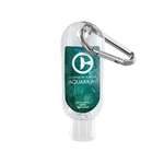 Custom Travel & Personal Care Items - 1.9 oz Clear Sanitizer with Carabiner Clip
