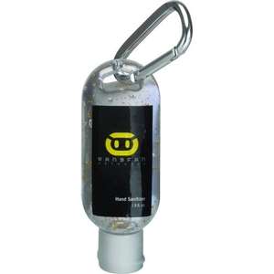 1.9 oz Hand Sanitizer with Moisture Beads and Carabiner Clip