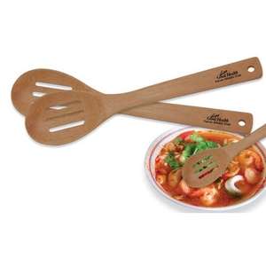 Custom Promotional Bamboo Slotted Spoon