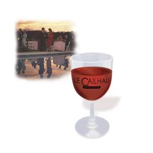 Custom Promotional Here's-to-You Plastic Wine Glass