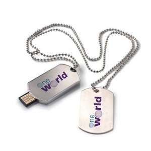 1GB Dog Tag USB 2.0 Flash Drive