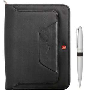 Custom Promotional Wenger Ballistic Zippered Padfolio Bundle Set