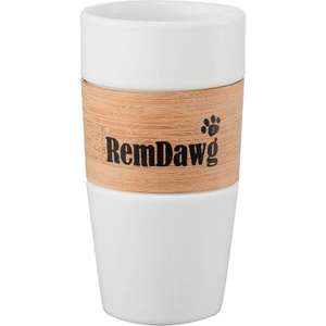 Custom Promotional Bamboo Ceramic Tumbler