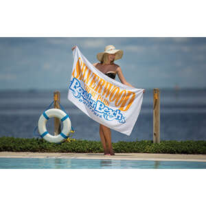 Custom Promotional Light Weight Beach Towel - 8lb./doz.