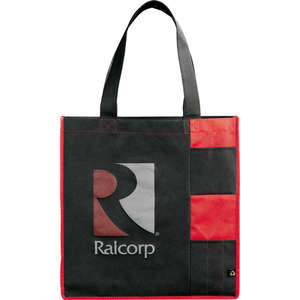 PolyPro Non-Woven Pocket Tote Bag Red