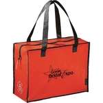 Promotional Bags - Laminated Non-Woven Box Zippered Tote Bag