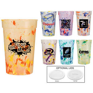 Custom Promotional 17 oz Confetti Stadium Cup