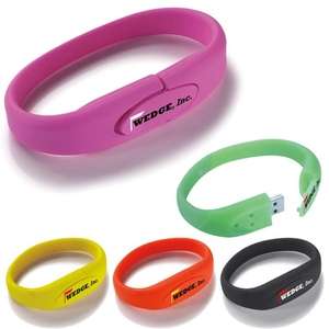 Custom Promotional 1 GB Bracelet USB 2.0 Flash Drive