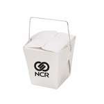 Wholesale Gift Boxes & Ribbons - Half Pint Empty Carry Out Container - White
