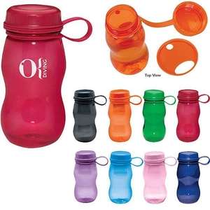 Custom Promotional 18 oz. Poly-Clear Bottle