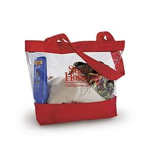 Small Clear Tote with Color Trim