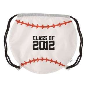 Custom Promotional Game Time! Baseball Drawstring Backpack
