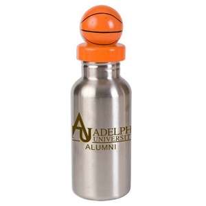 Custom Promotional 17 oz. Stainless Steel Bottle with Basketball Lid