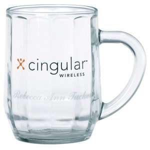 Custom Promotional Clear Glass Optic Haworth Mug - 10 oz.