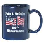 Business Promotional Products - Blue Ceramic USA-Made Mug - 11 oz.