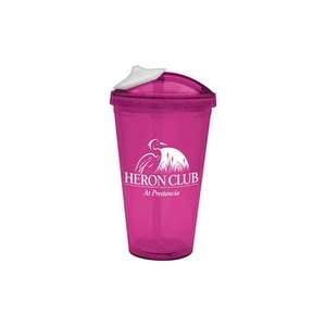 Custom Promotional Carnival Cup with Slider Lid - 16 oz.