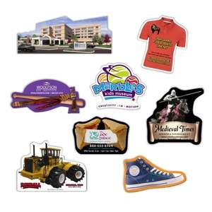 Custom Promotional Flat Flexible 20 mil Magnet with Custom Corners - Up to 16 Sq. Inches